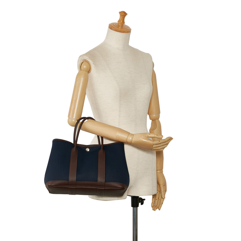 HERMES Toile Garden Party TPM Tote Bag - Picture 9 of 9